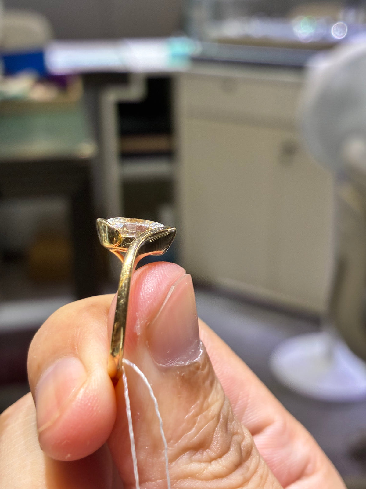 for Fel （14k yellow gold 1.56ct D/vvs2 ring）