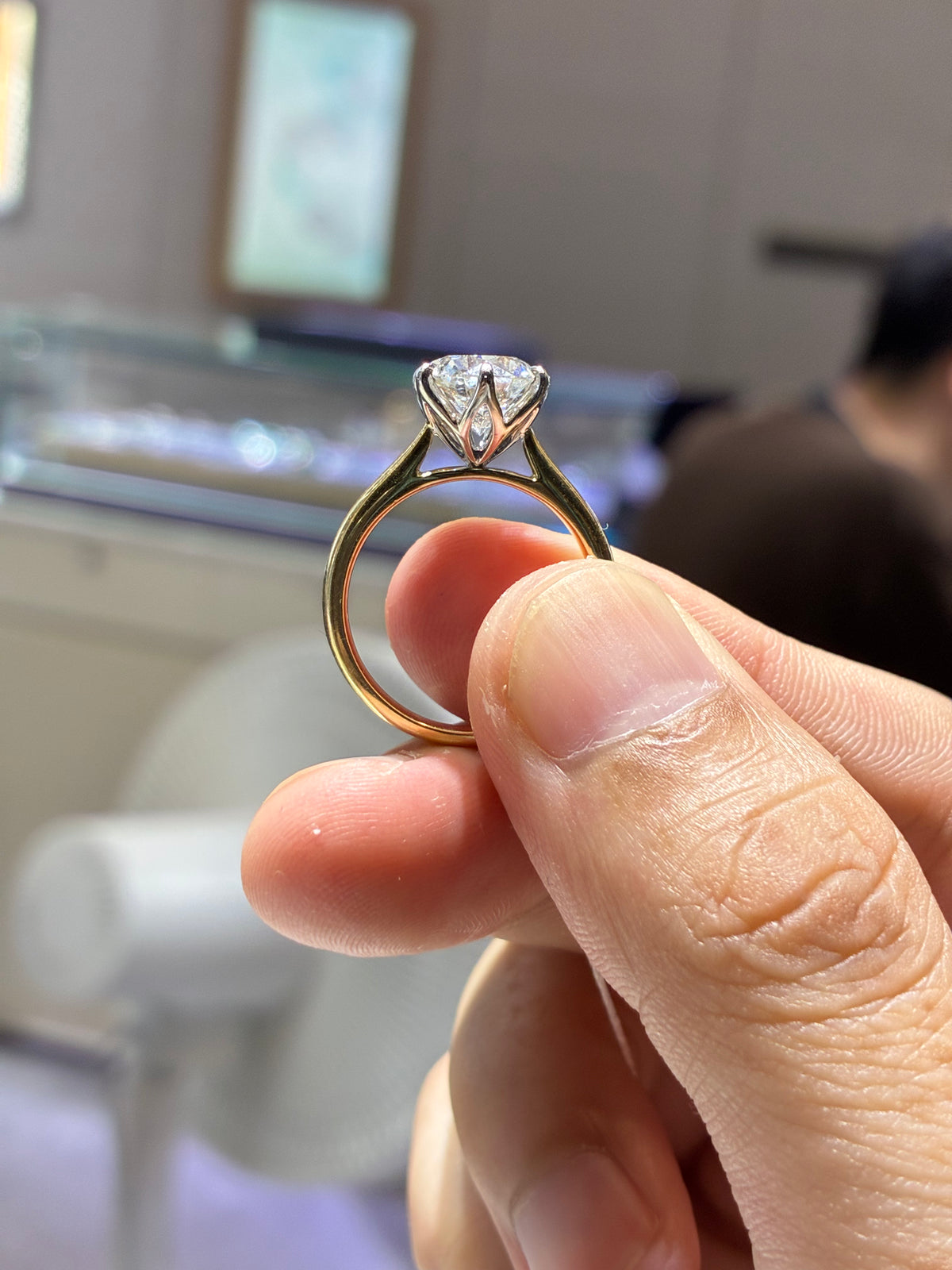 For Marisol (14k 2.5ct round D/vs1 ring)