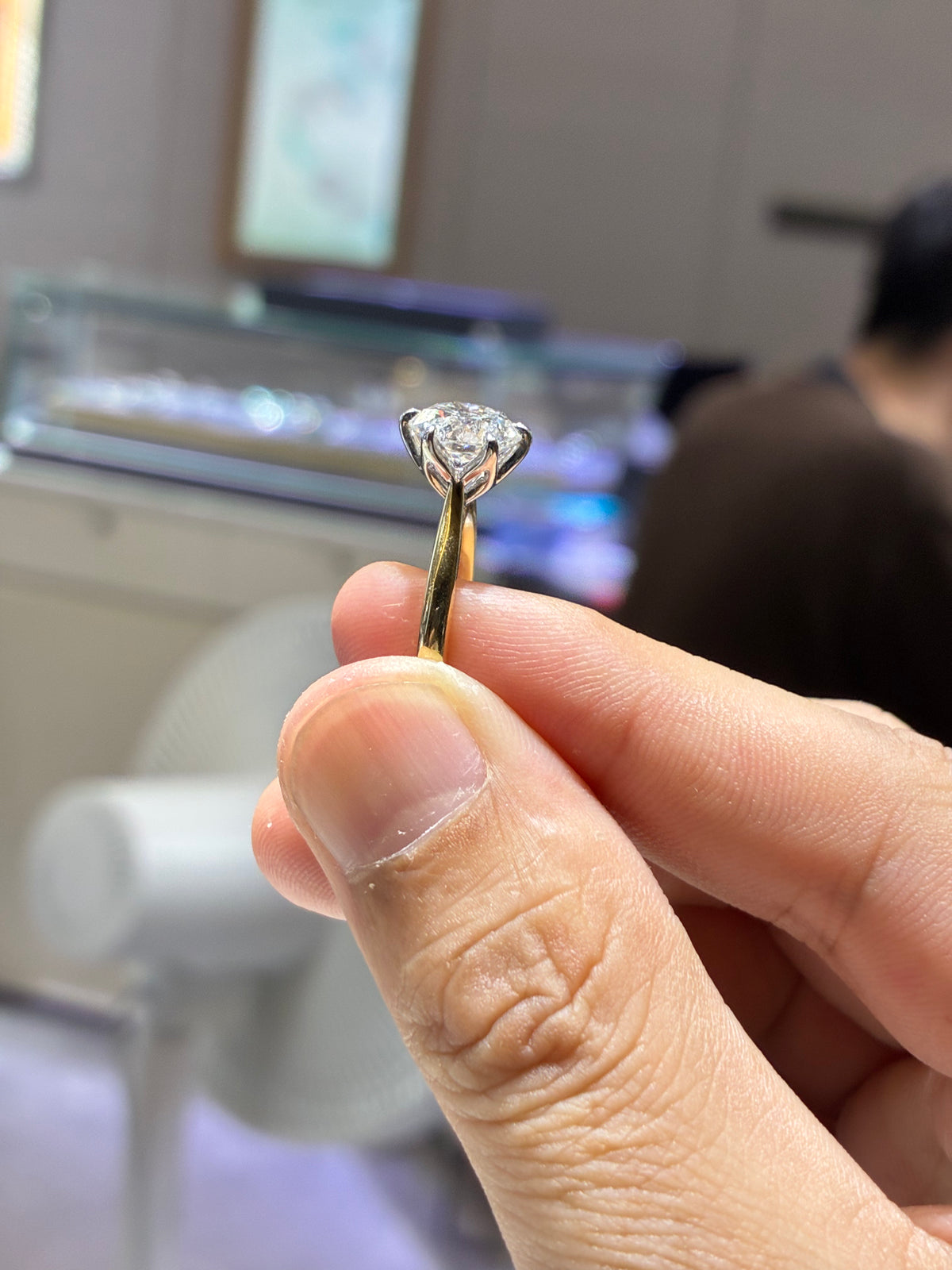 For Marisol (14k 2.5ct round D/vs1 ring)