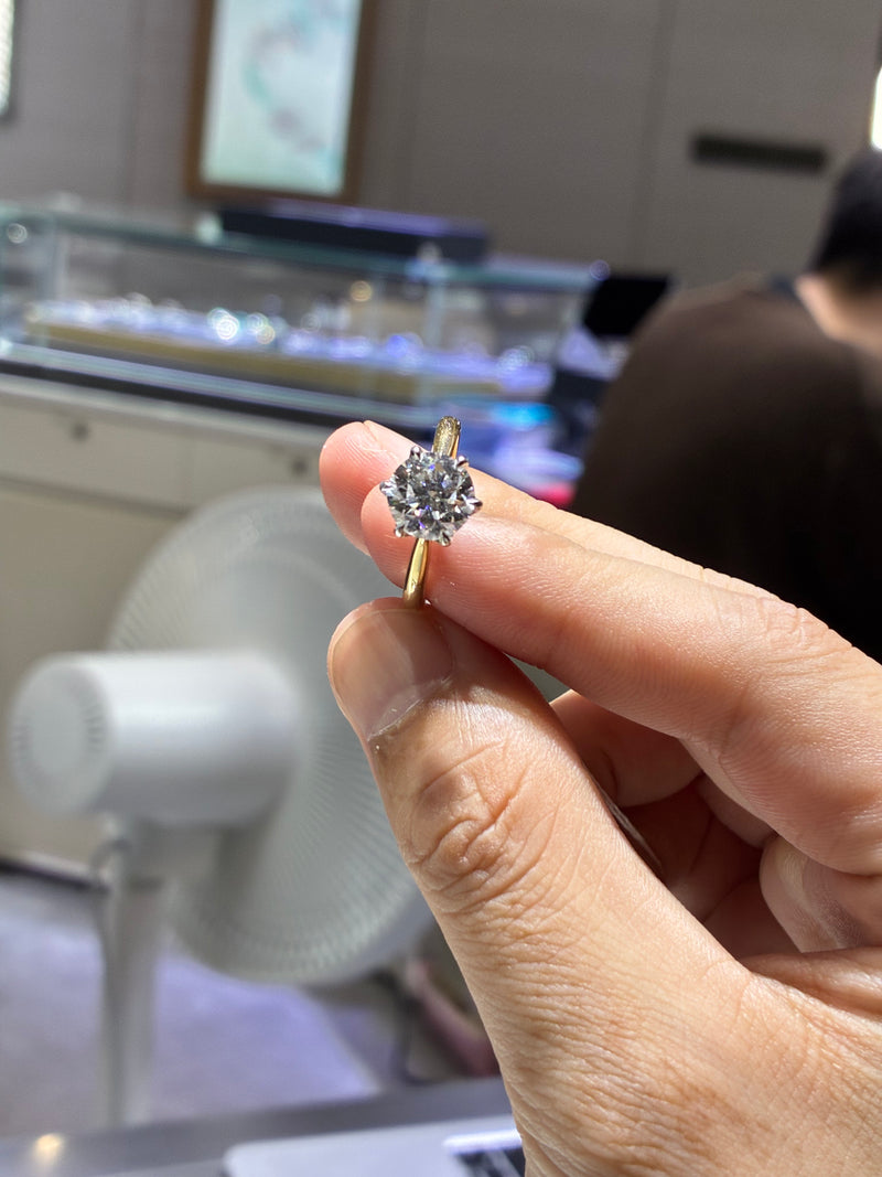 For Marisol (14k 2.5ct round D/vs1 ring)