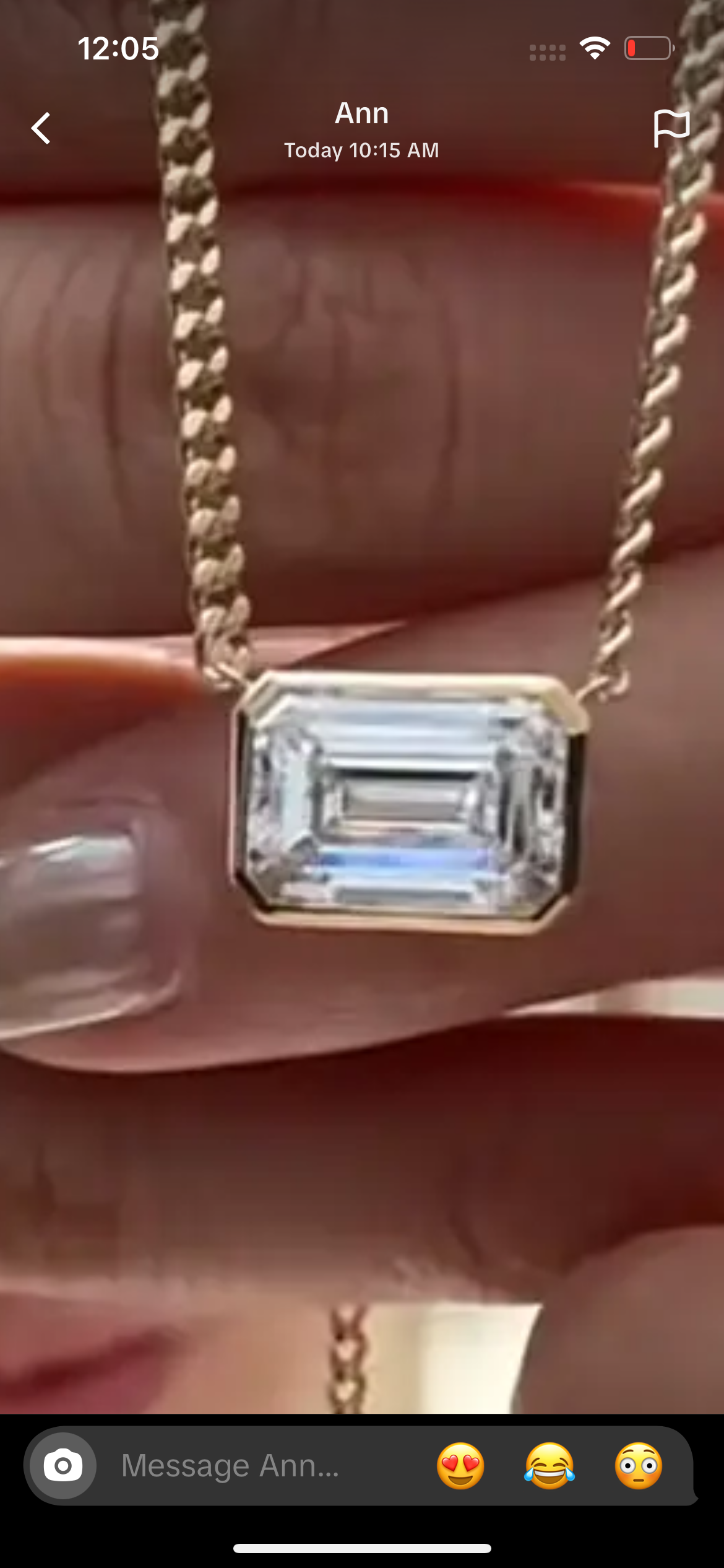 For Ann custom remaining balance ( 3 carat, bezel pendant,D/VVS)