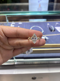For Ami_Luv 14k yellow gold ring with 3.0ct/1p 0.929/16p E/VS1 diamond