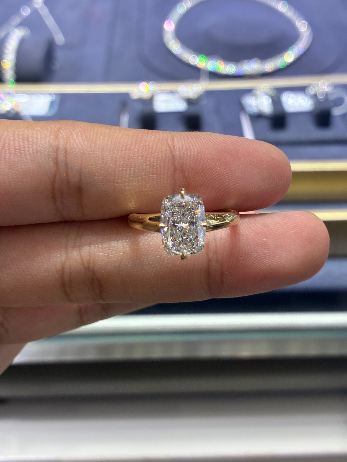 For Aly Mae 14k white gold ring with 3.03ct diamond