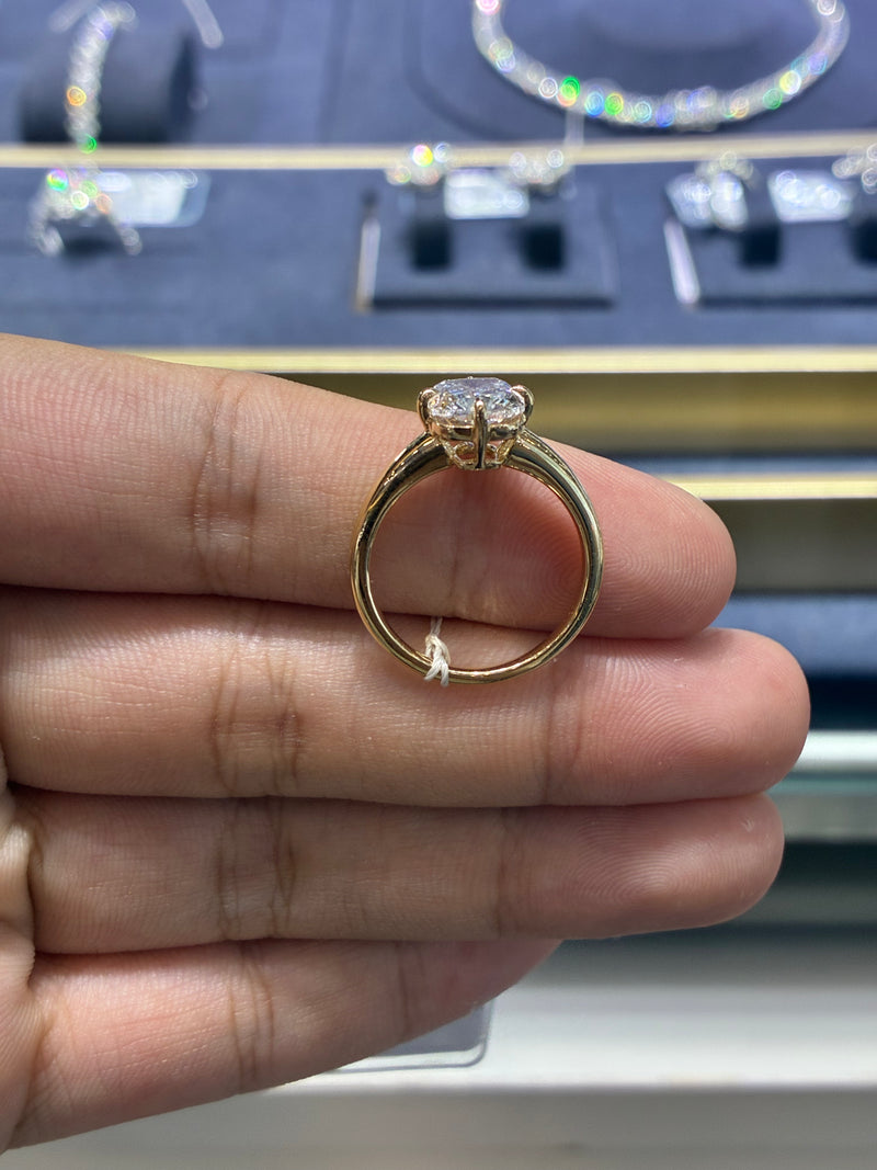 For Aly Mae 14k white gold ring with 3.03ct diamond