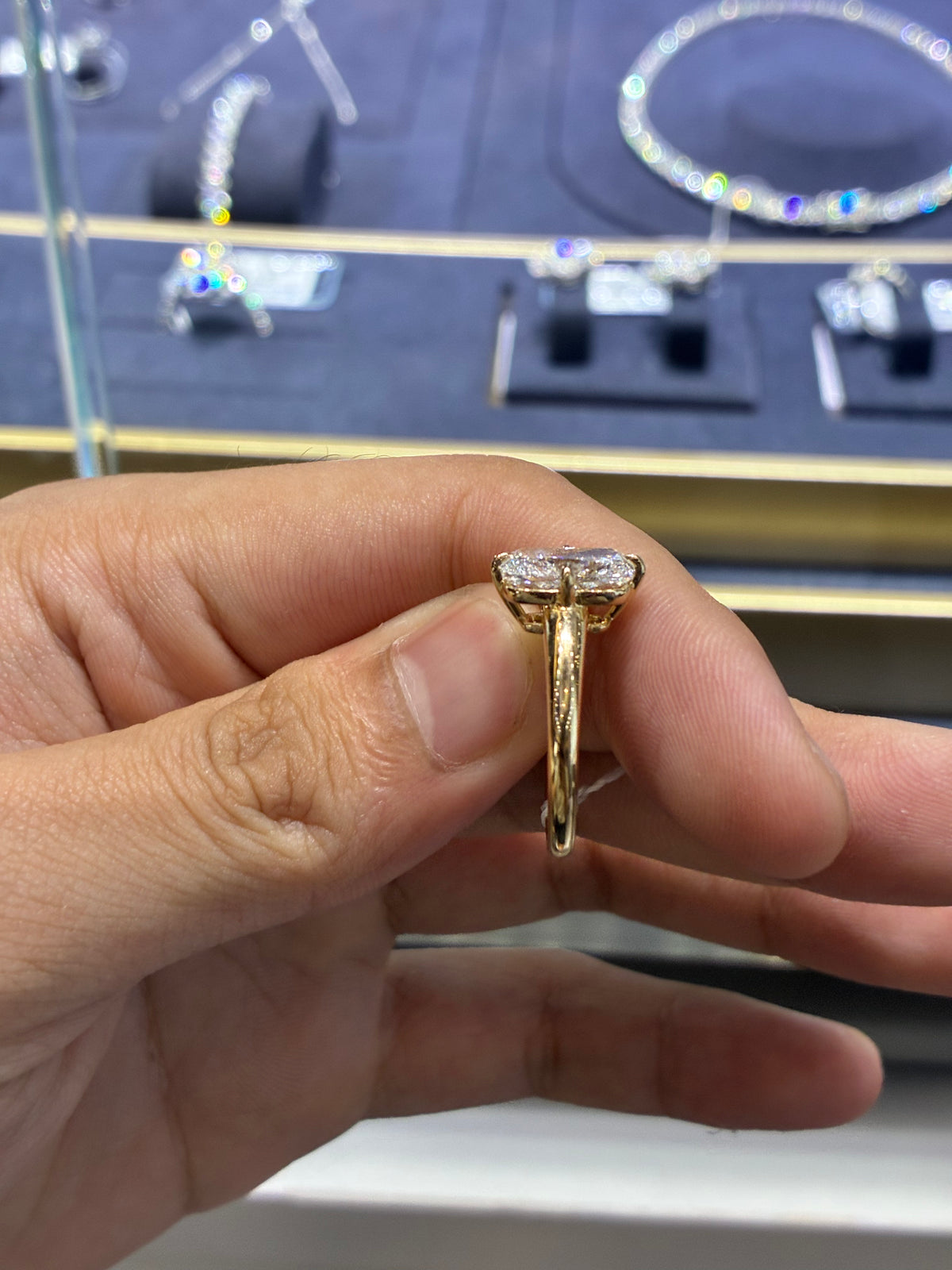 For Aly Mae 14k white gold ring with 3.03ct diamond