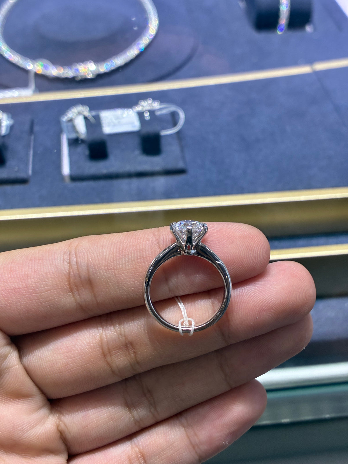 For Annnn Platinum ring with D VVS2 1.560ct diamond