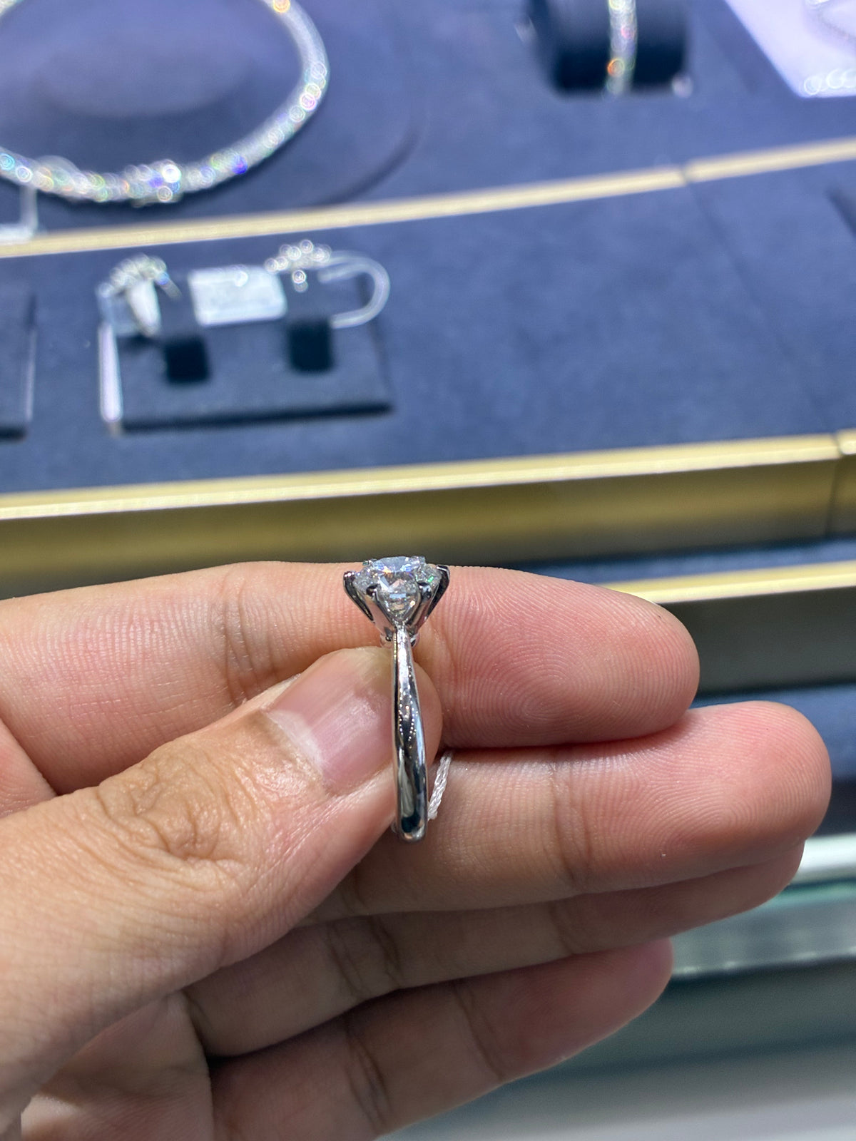 For Annnn Platinum ring with D VVS2 1.560ct diamond