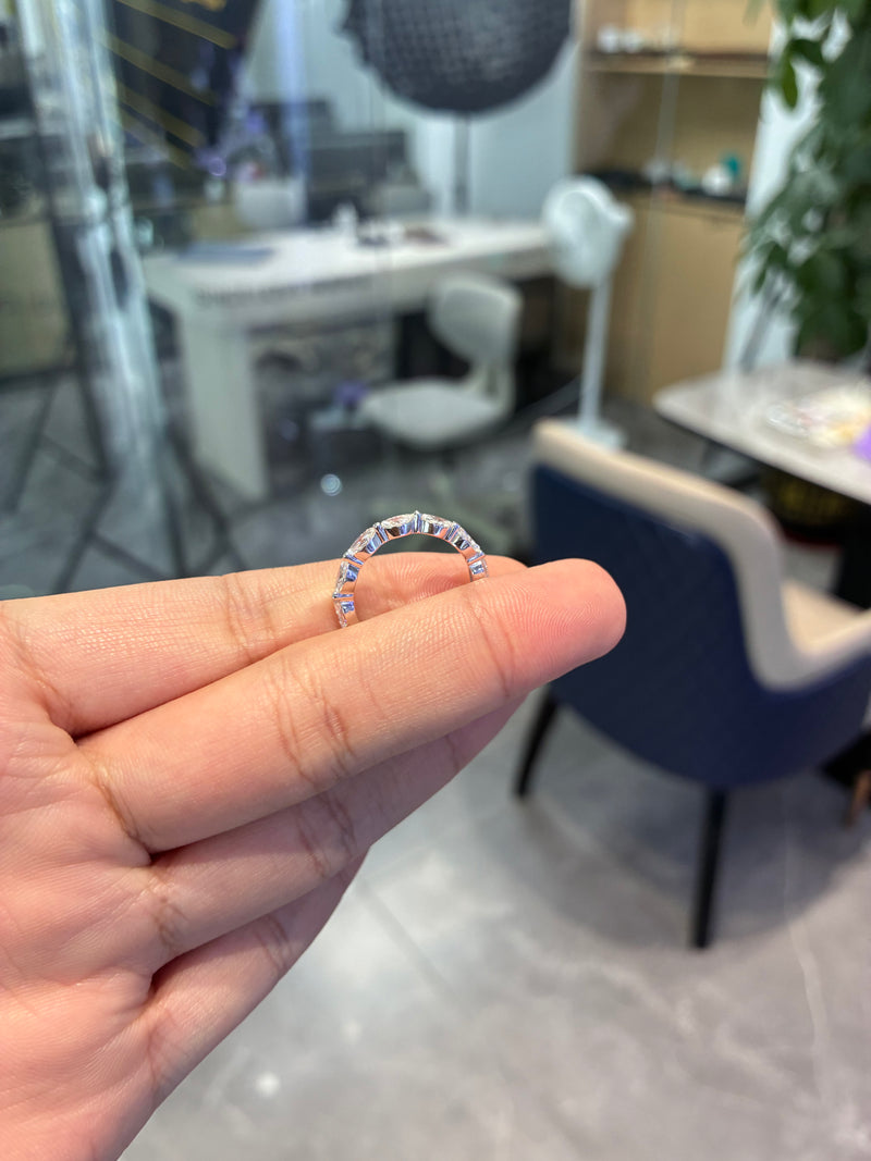For Kayleyyyo 14k yellow gold band with 0.596ct diamonds