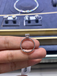 For jojo 18k white gold ring with 1.43ct  diamond