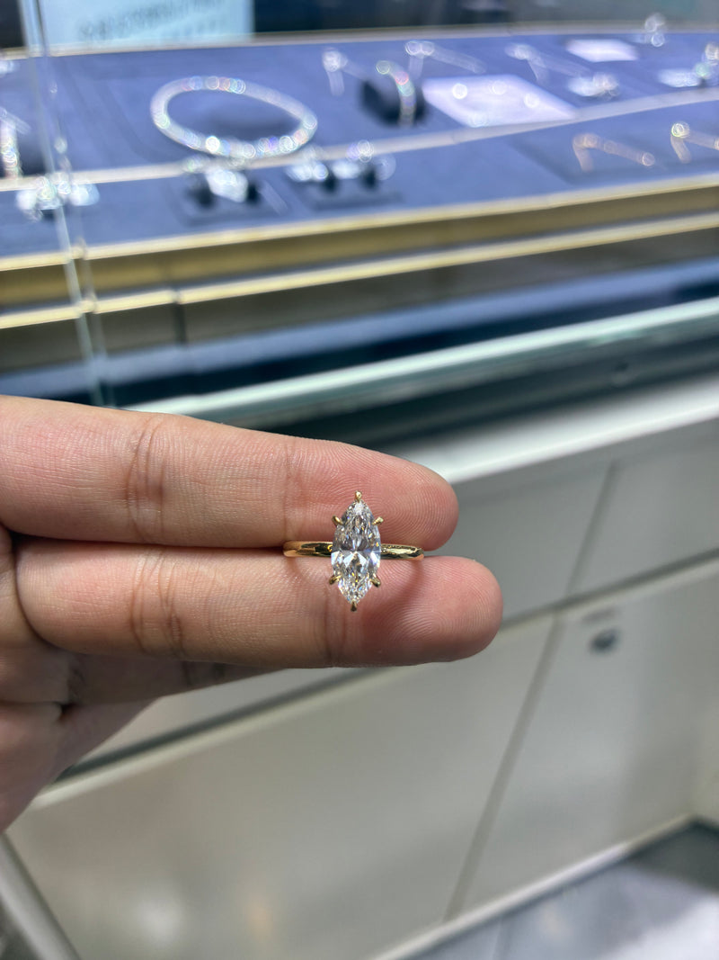 For Gabriela 14k Yellow gold ring with 1ct diamond (custom)