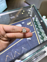 For Erica 14k yellow gold ring with 3.060ct diamond