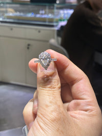 for keinyascott15 Customization（18k white gold 1.59ct E/vs1 ring)
