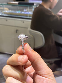 for keinyascott15 Customization（18k white gold 1.59ct E/vs1 ring)