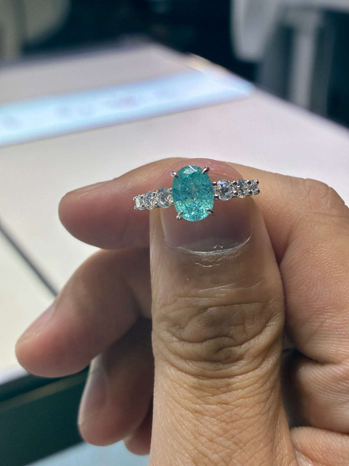 for sierra_boisclair （Platinum, 2.198 carat sapphire ring）