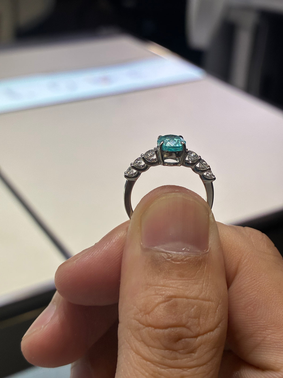 for sierra_boisclair （Platinum, 2.198 carat sapphire ring）