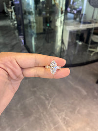 Deposit For sarahi 14k yellow gold ring with 5ct main diamond And 2.5ct side diamonds