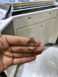 For Cookie platinum ring with 3.010ct E VS1 diamond