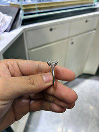 For Cookie platinum ring with 3.010ct E VS1 diamond