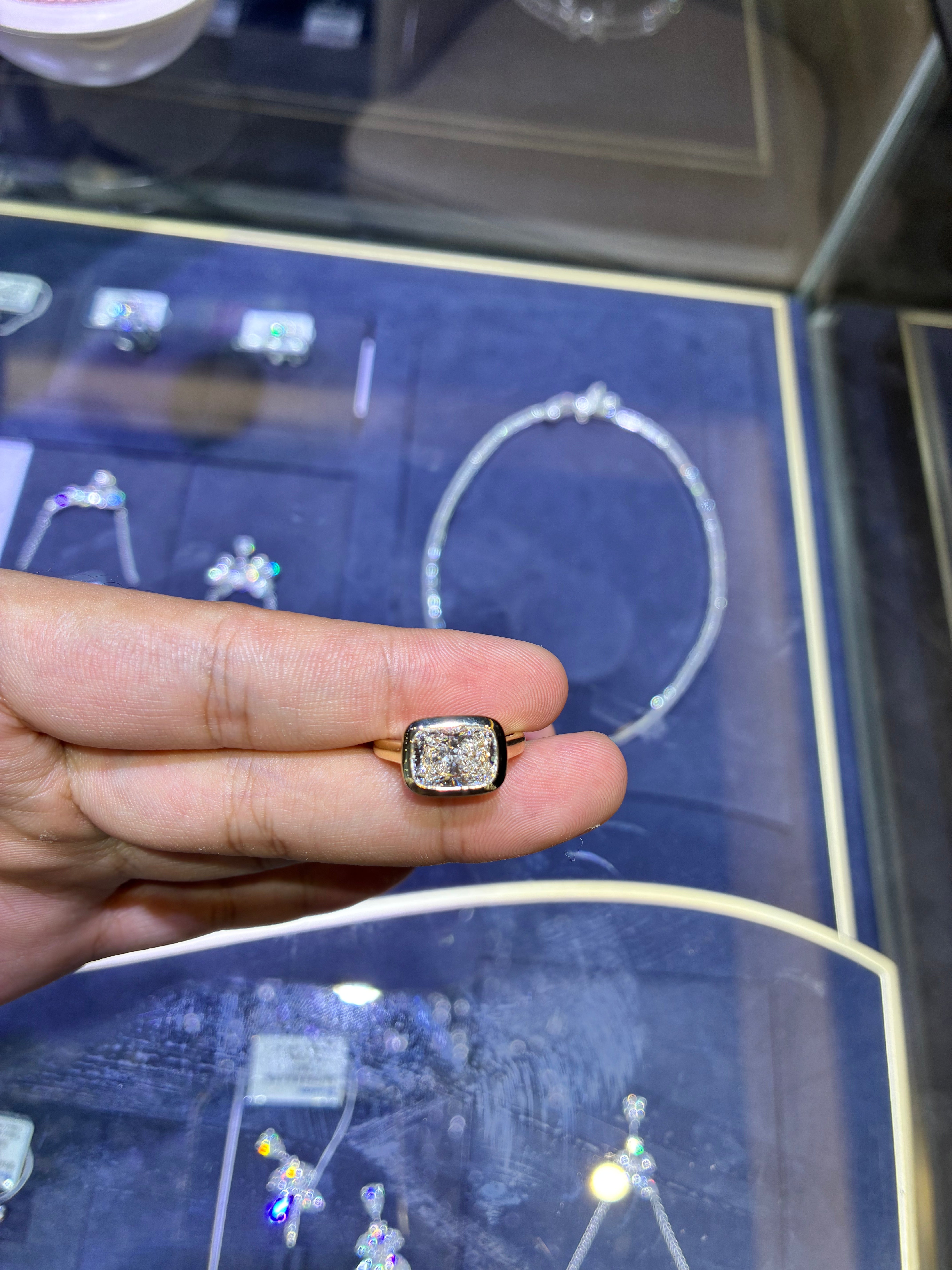 For Sarah 14k yellow gold ring with 3.020ct diamond