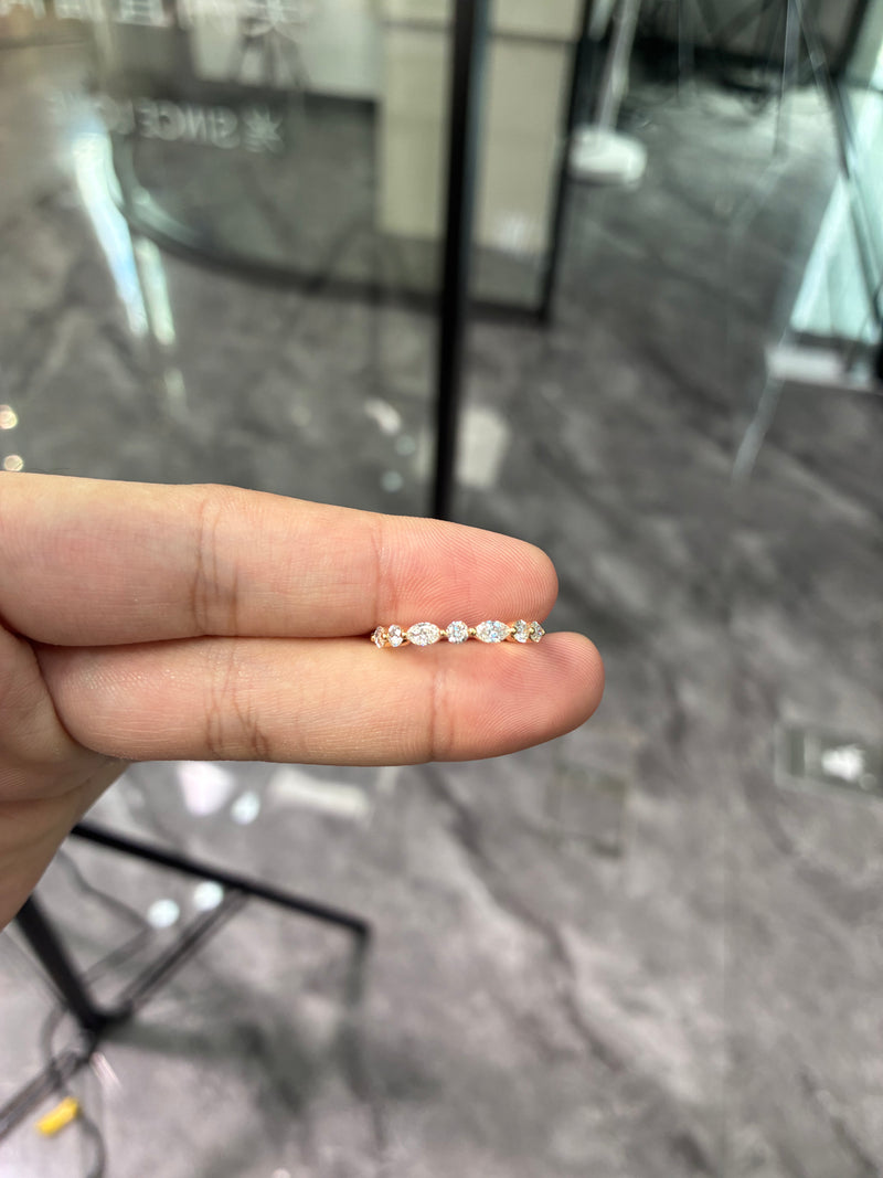 Deposit for Brittany Bailey 14k yellow gold all marquise diamonds band