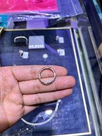 For Fatima 18k white and yellow gold band