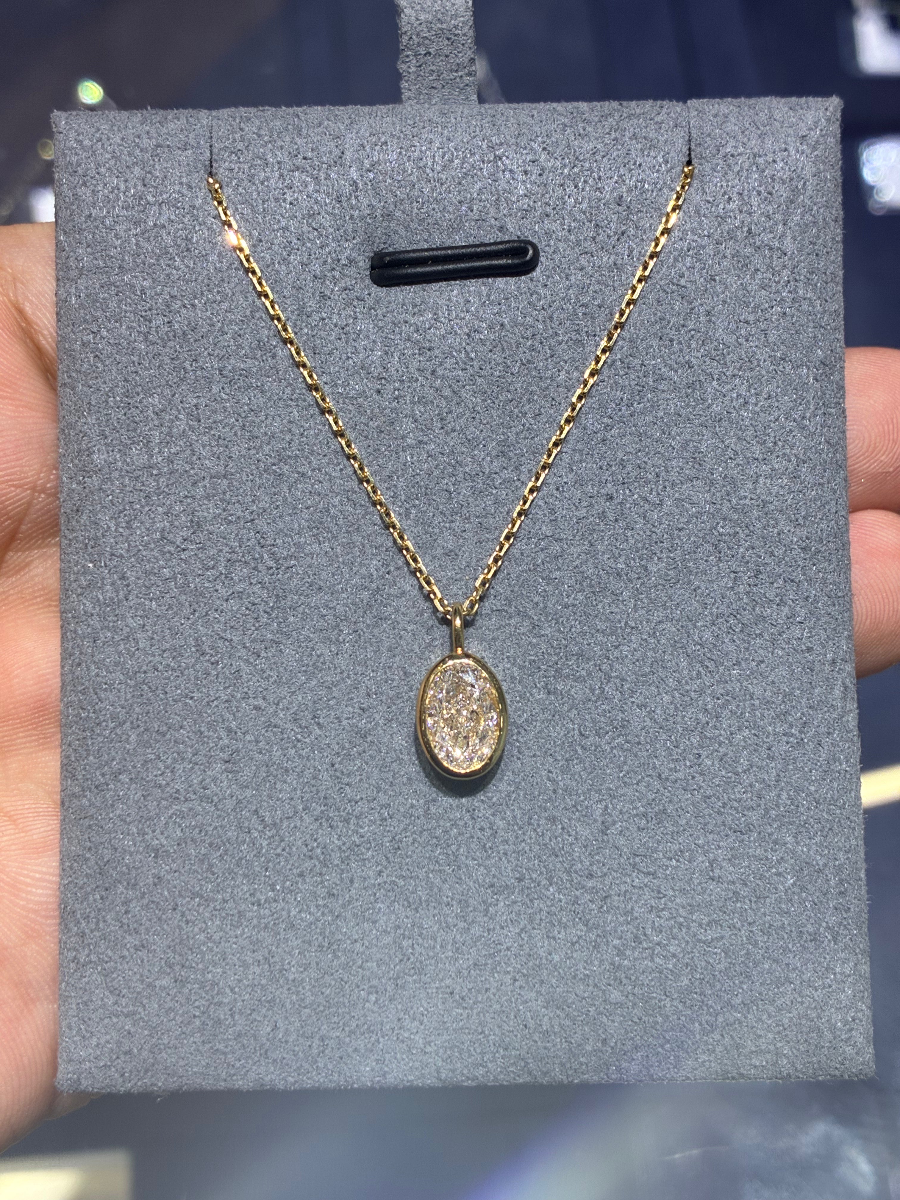For Cndy B Two necklaces in 18K yellow gold
