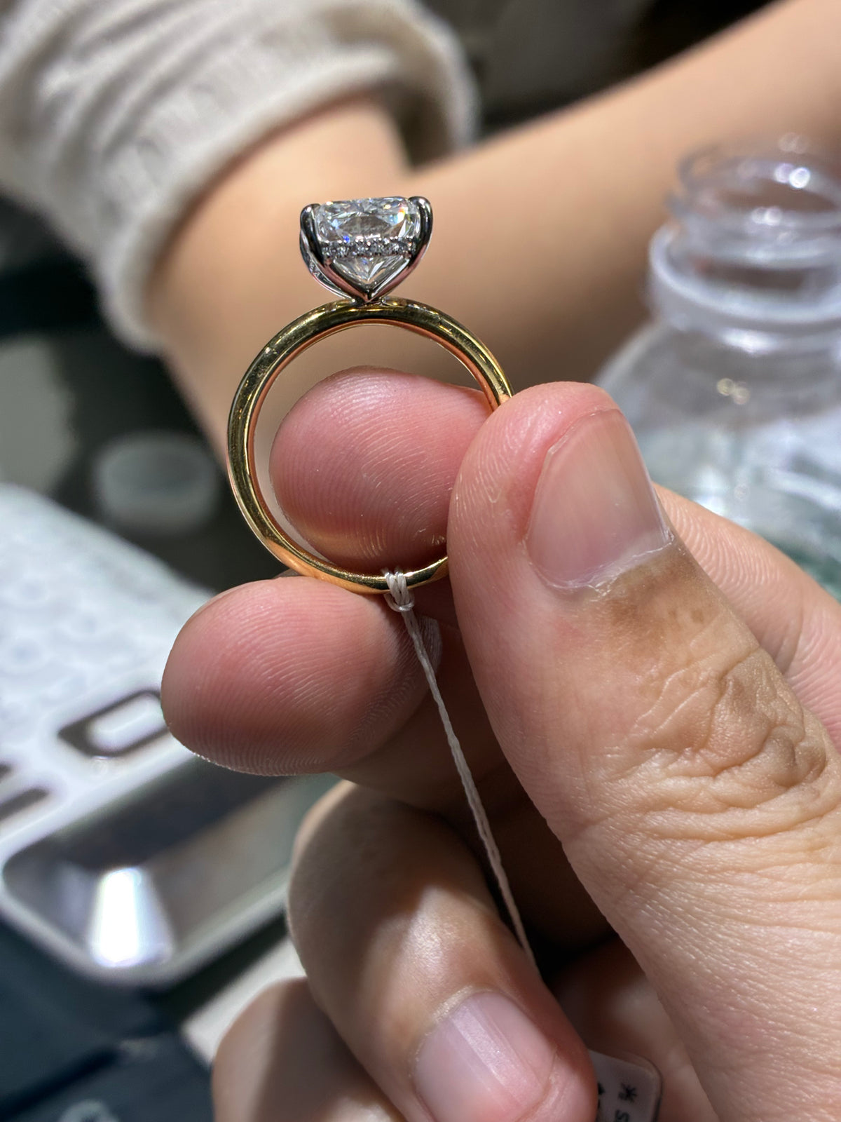 for love _Me （18k 4.09ct radiant E/vvs2 ring)