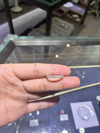 For Marilyn and Jeylin Rios 18k white gold band with 0.658ct diamonds