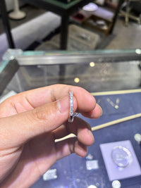For Marilyn and Jeylin Rios 18k white gold band with 0.658ct diamonds