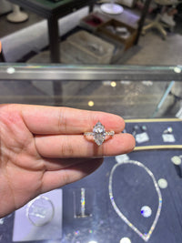 Deposit For Cherise 18k yellow gold ring with 3ct blue gem(custom made)