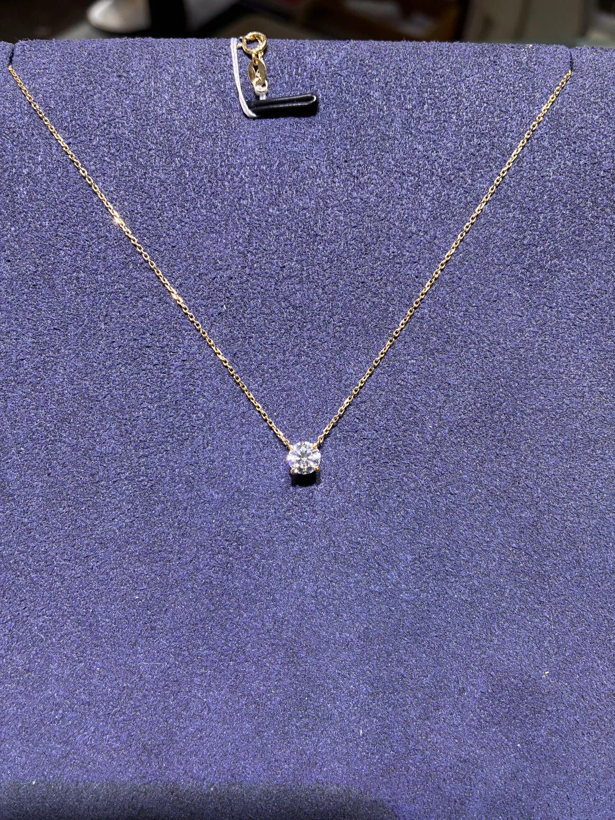 For Lorena 18k yellow gold necklace with 0.25ct diamond(custom made)