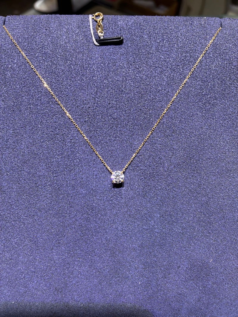 For Lorena 18k yellow gold necklace with 0.25ct diamond(custom made)