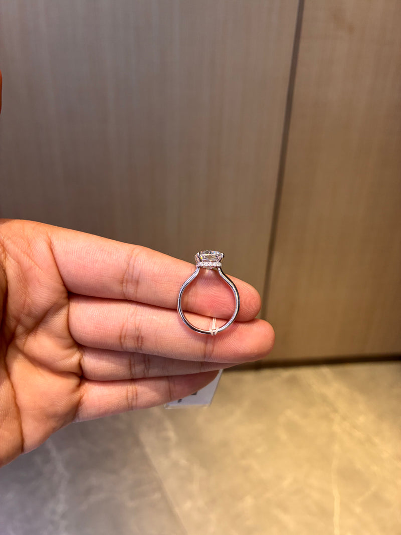 Remaining Balance For Sharice 18k white gold ring with E vvs2 5.020ct main diamond(custom made)