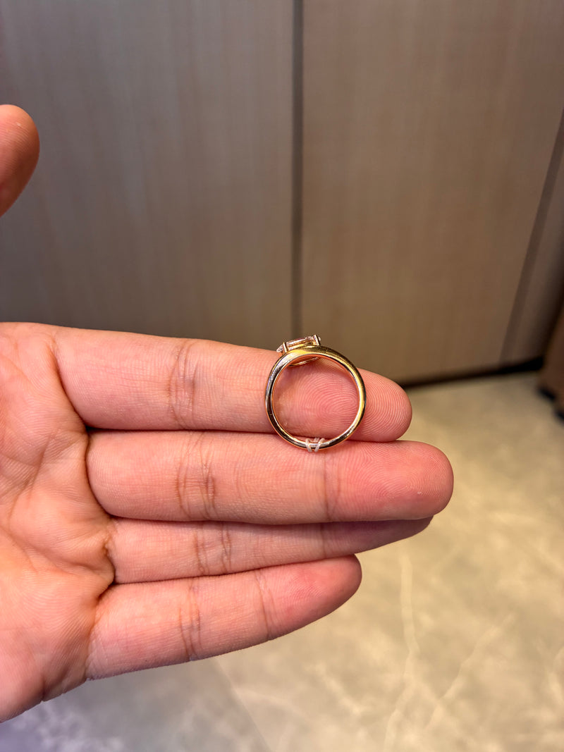 Deposit For Michelle 18k yellow gold ring (Pear cut D VVS2 1ct)