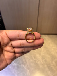 Deposit For vivimom 14k yellow gold ring (5ct pear cut E VS1 main diamond and0.065ct side diamond)come with igi and GiL certificate
