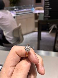 for tdell0123 （14k yellow gold and whtie gold 2.02ct round E/vs1）