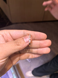 For RoVia 14k yellow gold band with 0.58ct diamonds