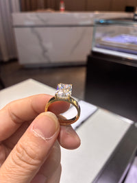 Remaining balance 
For Carmen（2ct blue princess cut, 14K gold, 3.55mm band.
