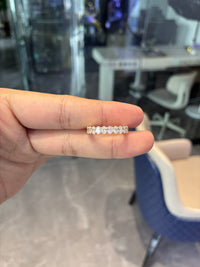 For TheSpottedBlonde 18k yellow gold band with 1.830ct diamonds