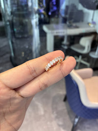 For TheSpottedBlonde 18k yellow gold band with 1.830ct diamonds