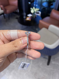 For JuJu platinum ring with D vs1 diamond