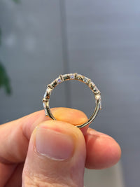For Traci Marquis half eternity bubble band 0.64 total carats 7 pieces in 14k yellow gold