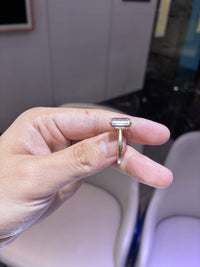 For Jade 18k white gold ring with 5ct E vs1 diamond