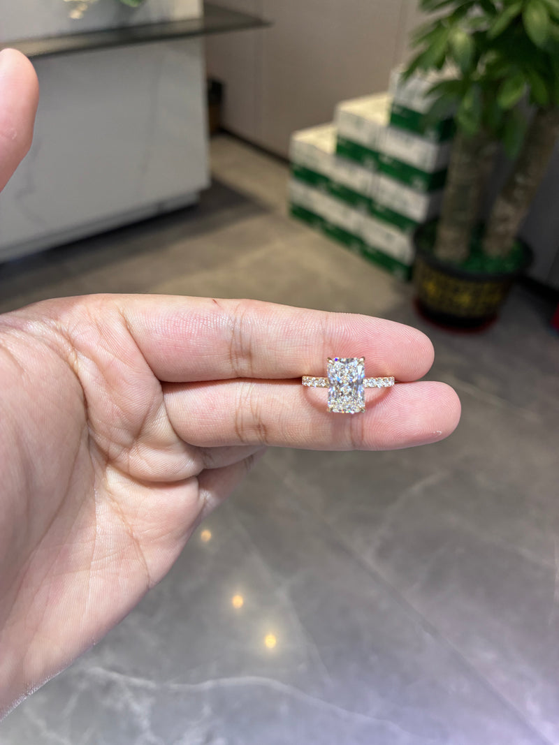 Deposit For Wahama 14k yellow gold ring with 3.1ct main diamond