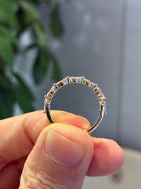 Deposit for customization Nicole Marquis Half Eternity 0.586 Carats in 7 pieces D-E/VVS-VS in white Platinum 950