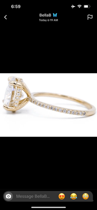 For BellaB 14k, 2-carat, round cut, Fcolor, Vs1, 25% deposit.