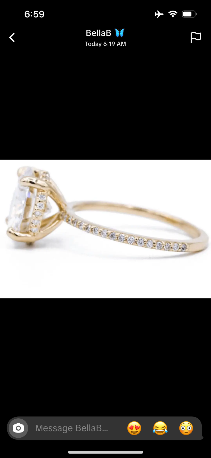 For BellaB 14k, 2-carat, round cut, Fcolor, Vs1, 25% deposit.