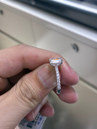 For TANYN （2ct Emerald cut D/vvs2 18k white gold）