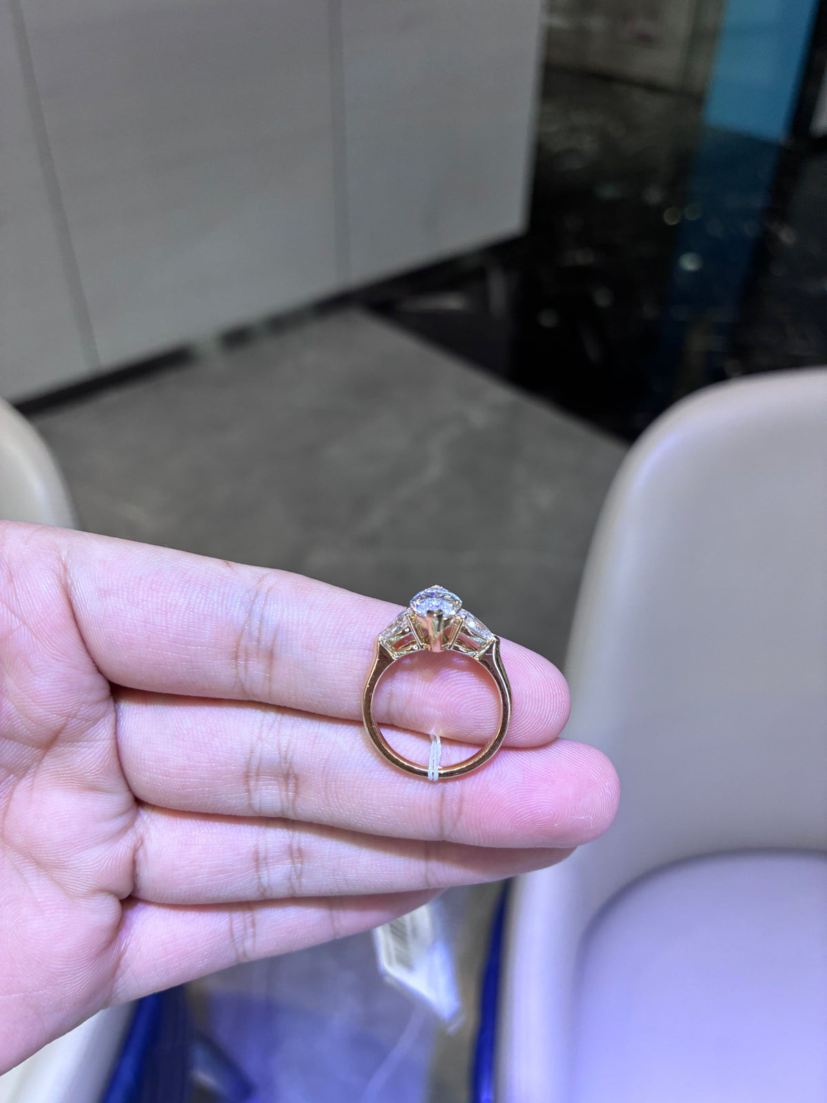 remaining balance For justrich22 14k yellow gold ring with 2ct E VS1 marquise diamond ring Engraving 4/27/12-“Forever”