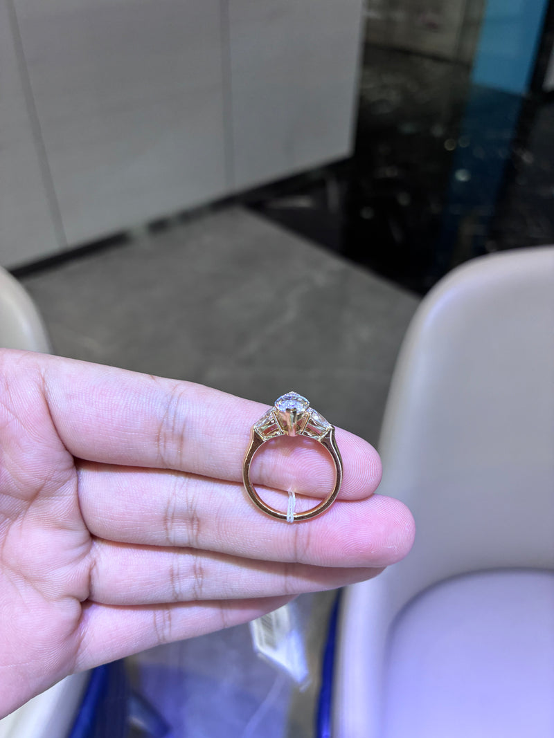 remaining balance For justrich22 14k yellow gold ring with 2ct E VS1 marquise diamond ring Engraving 4/27/12-“Forever”